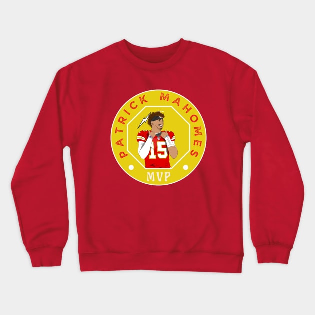 PATRICK MAHOMES MVP CHIEFS KANSAS CITY Crewneck Sweatshirt by Lolane